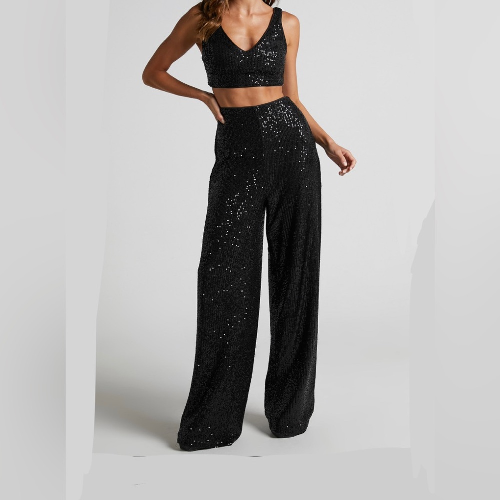 MANGO Sequin Pants